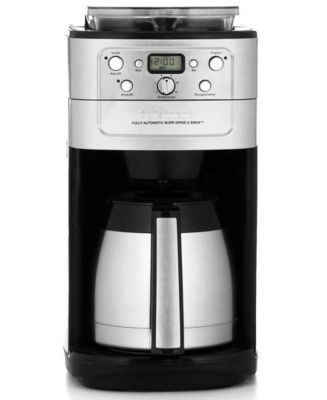 Cuisinart DGB-900BC Coffee Maker, Grind & Brew 12-Cup Thermal Automatic - Coffee, Tea & Espresso ...